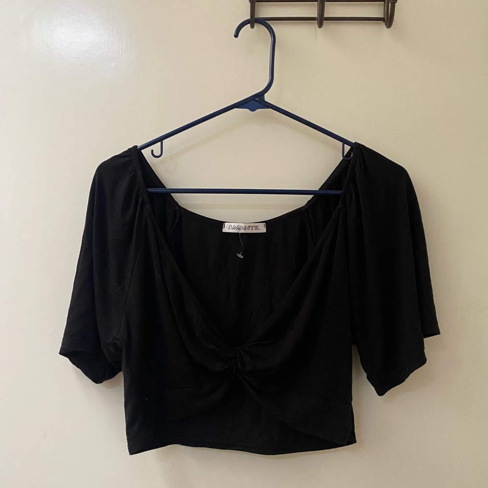Black crop top